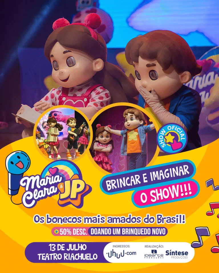 Espetáculo infantil dos bonecos de Maria Clara e JP volta ao Teatro ...